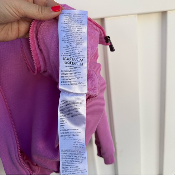 Moschino Girls Zip Up Jacket with Logo Detail - Picture 8 of 8